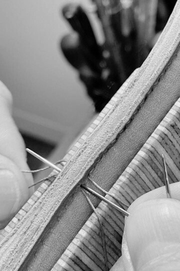 Yvon Morin - artisan maroquinier - parcours - point sellier