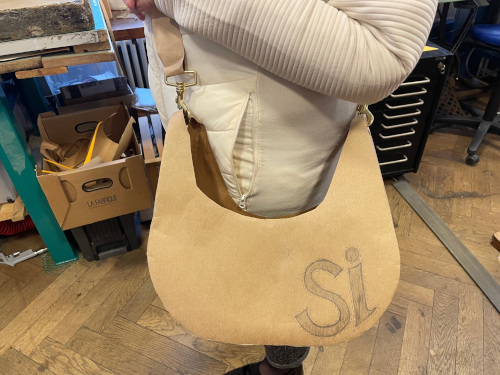 commandes sur-mesure de sac en cuir - Essai du Master - Sac SI - yvon morin