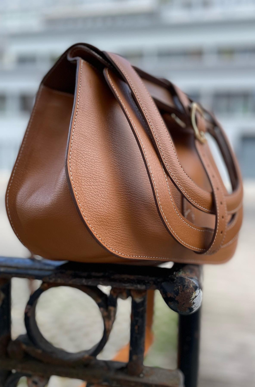 sac en cuir sur commande - sac marron - yvon morin